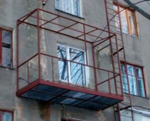 Увеличение балкона